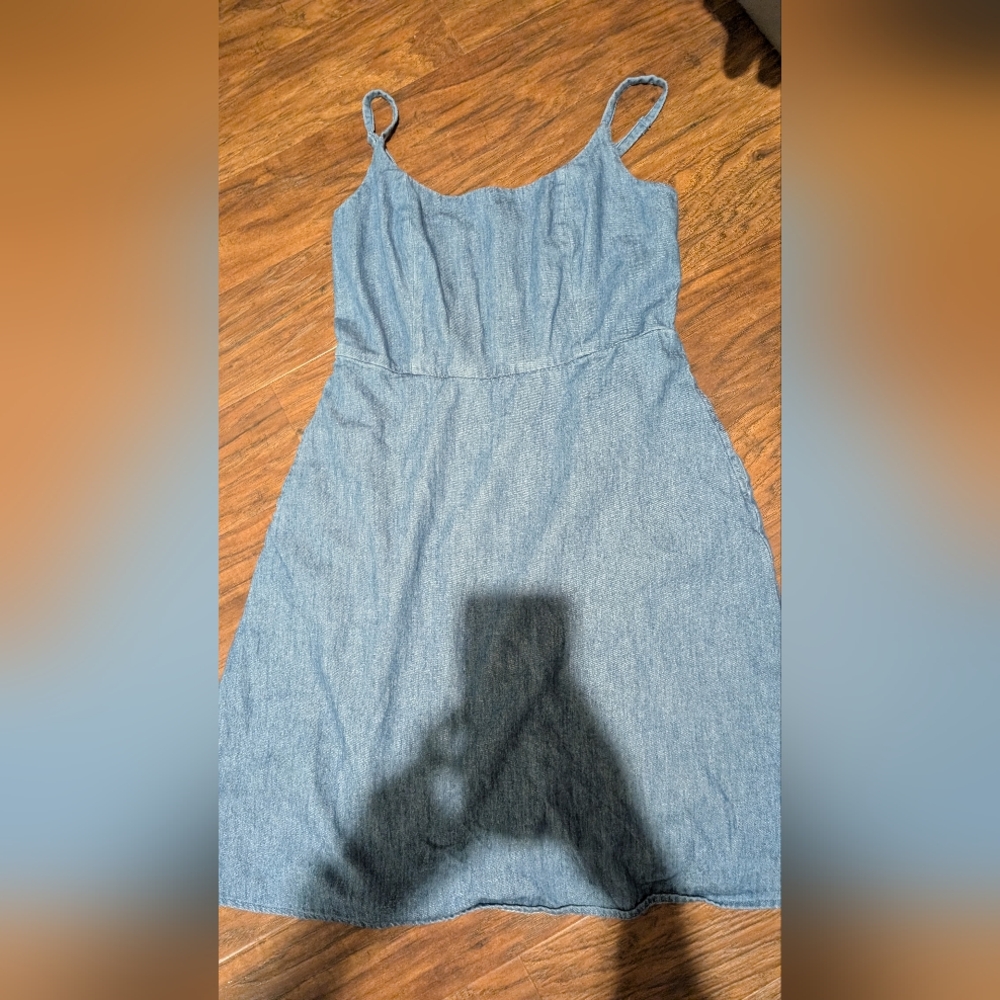 Old Navy Textured Blue Dress